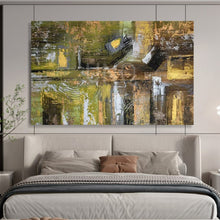 Load image into Gallery viewer, Green - Yellow Abstract Art - Ideal for Modern Living Room LargeART1605