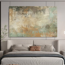 Load image into Gallery viewer, Hand - painted Abstract Textured Patina Acrylic Art for Industrial - Chic Loft Studios LargeART1702