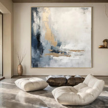 Load image into Gallery viewer, Gray & Gold Abstract, Great for Luxury Bedroom & Sophisticated Living Room LargeART1338