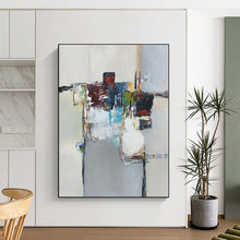 Load image into Gallery viewer, Colorful Abstract Still Life Acrylic Art - Ideal for Bohemian - style Kitchen & Eclectic Home Office LargeART0588
