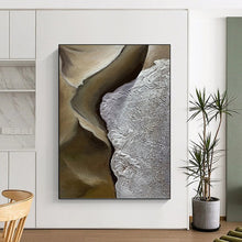 Load image into Gallery viewer, “Earth - Tone Textured Abstract” Abstract Painting on Canvas, Nature - Inspired Decor DKH987