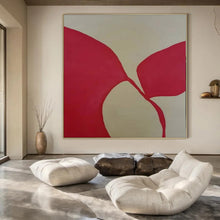 Load image into Gallery viewer, Red & Beige Abstract Petal - Like Acrylic Art, Fit for Romantic Bedroom & Floral - Themed Lounge LargeART0998