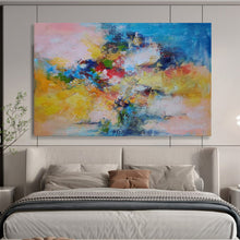 Load image into Gallery viewer, Hand - painted Abstract Floral Bouquet Acrylic Art for Cheerful Kitchen Decor LargeART1740