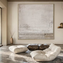 Load image into Gallery viewer, Light Grey Faint Abstract Acrylic Art, Nice for Yoga Studio & Guest Room LargeART0981