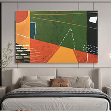 Load image into Gallery viewer, Dynamic Line - and - Color Abstract Painting on Canvas DKH558