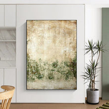 Load image into Gallery viewer, “Vintage Textured Landscape” - Rustic Abstract Art on Canvas DKH1479