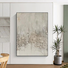 Load image into Gallery viewer, Monumental Textured Gray Abstract Acrylic for Industrial - Style Loft LargeART0270