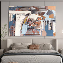 Load image into Gallery viewer, Urban Abstract in Neutral Tones Abstract acrylic painting DLZ026