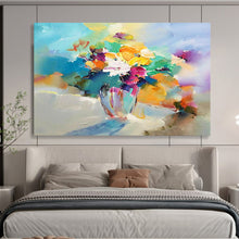 Load image into Gallery viewer, Colorful Floral Bouquet Large - Scale Hand - painted Abstract Acrylic Art DLZ191