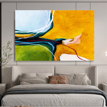 Load image into Gallery viewer, Vibrant Line - Intersect Abstract Painting on Canvas DKH552