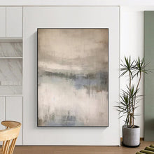 Load image into Gallery viewer, “Soft Grey Abstract Landscape” - Impressionistic Mood Art on Canvas DKH1667