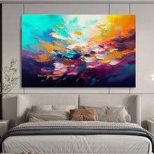Load image into Gallery viewer, Color - Explosion Abstract Flower Painting On Canvas DKH346