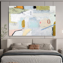 Load image into Gallery viewer, Textured Urban - Mosaic Abstract Painting on Canvas DKH554