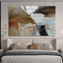 Load image into Gallery viewer, Earth - Toned Abstract Painting for Rustic Kitchen & Cozy Library DKH133