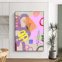 Load image into Gallery viewer, Pastel Abstract Playground Art, Suited for Minimalist Nursery & Light - Filled Reading Nook LargeART2008