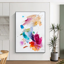 Load image into Gallery viewer, Vibrant Watercolor Abstract Painting, Ideal for Artistic Living Room & Creative Classroom LargeART1818