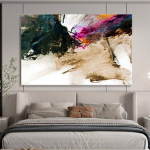 Load image into Gallery viewer, Expressive Abstract Ink - Like Painting On Canvas DKH376