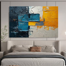 Load image into Gallery viewer, Mixed - Color Geometric Abstract Painting with Thick Textures for Industrial Loft & Creative Studio DKH276