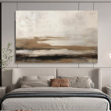 Load image into Gallery viewer, Earthy - Toned Landscape Abstract Painting On Canvas for Rustic Living Room & Cozy Reading Nook DKH332
