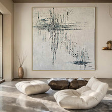 Load image into Gallery viewer, Blue Line Abstract Canvas Painting, Perfect for Minimalist Bedroom & Art - Focused Hallway LargeART1315