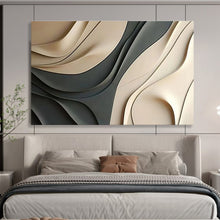 Load image into Gallery viewer, 3D Curved Forms Abstract Painting (Neutral Tones) DKH523