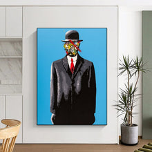 Load image into Gallery viewer, Pop - Art Abstract Figure Painting, Colorful Graffiti - Masked Art for Urban Loft & Creative Office LargeART2185