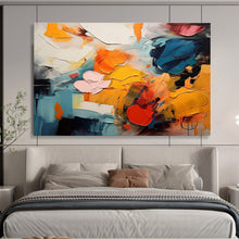 Load image into Gallery viewer, Colorful Abstract “Vibrant Chaos” Painting on Canvas, Modern Art Decor DKH831