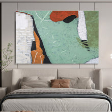 Load image into Gallery viewer, Earth - Toned Geometric Abstract Painting on Canvas DKH567