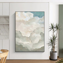 Load image into Gallery viewer, Soft - Toned Fluffy Cloudscape Abstract, Ideal for Airy Bedroom & Light - Filled Lounge Area LargeART1992