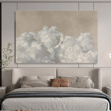 Load image into Gallery viewer, Soft Clouds on Beige Sky Abstract Art for Minimalist Bedroom & Calm Office DKH126