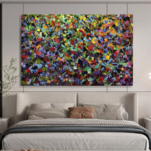 Load image into Gallery viewer, Hand - painted Massive Intense Colorful Mosaic Field Acrylic Art for Artistic Studios LargeART1798