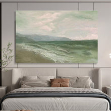 Load image into Gallery viewer, Soft - Hued Seaside Abstract Painting on Canvas - “Morning Tide” DKH604