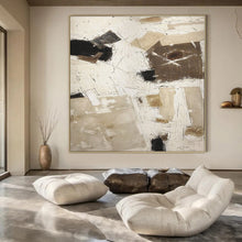 Load image into Gallery viewer, Neutral - Toned Geometric Abstract Acrylic Art, Perfect for Living Room & Office Decor LargeART0974