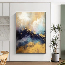 Load image into Gallery viewer, Colorful Abstract Wave Painting, Suited for Coastal - Themed Living Room & Spa - Like Bathroom LargeART1941