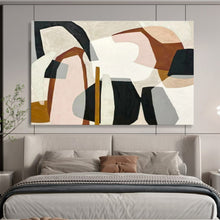Load image into Gallery viewer, Abstract Painting on Canvas: Soft - Toned Organic Shapes - “Gentle Forms” DKH581