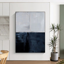 Load image into Gallery viewer, Divided Light and Shadow – Gray Upper, Dark Lower Abstract DTP206