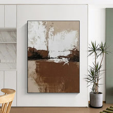 Load image into Gallery viewer, “Neutral Tone Gradients” Abstract Minimalist Painting on Canvas, Sophisticated Decor DKH975