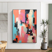 Load image into Gallery viewer, “Vibrant Color Block Abstraction” – Lively Abstract with Bold Color Combinations DTP127
