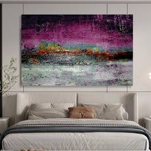 Load image into Gallery viewer, Purple - Dominant Textured Abstract Painting On Canvas DKH391