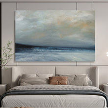 Load image into Gallery viewer, Muted Tones of a Calm Sea Abstract acrylic painting DLZ022