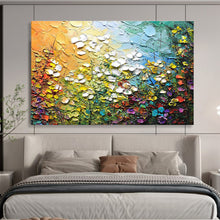 Load image into Gallery viewer, Textured Floral Abstract Painting On Canvas DKH443