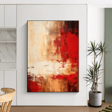 Load image into Gallery viewer, Oversized Warm - Tone Abstract Art for Rustic Living Room & Southwestern - Style Restaurant LargeART0481