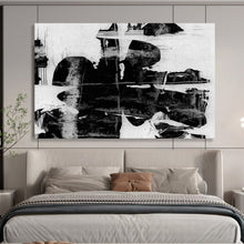 Load image into Gallery viewer, Monochrome Abstract Textures Abstract acrylic painting DLZ134