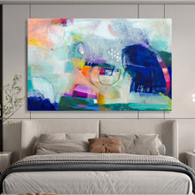 Load image into Gallery viewer, Colorful Abstract Shape Painting - Great for Modern Playroom & Artistic Kitchen DKH026