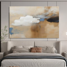 Load image into Gallery viewer, Soft Cloud Abstract Art for Coastal Bedroom & Serene Office DKH090