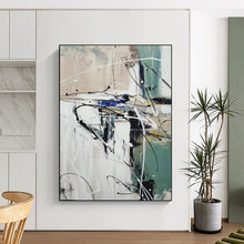Load image into Gallery viewer, Dynamic Line Abstract Art, Perfect for Creative Studio & Edgy Lounge LargeART2297