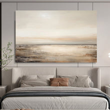 Load image into Gallery viewer, Neutral Toned Coastal Serenity Abstract acrylic painting DLZ102