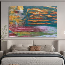 Load image into Gallery viewer, Colorful Abstract Water - Inspired Painting On Canvas DKH371