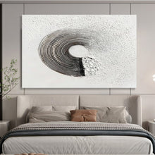 Load image into Gallery viewer, Textured Circular Abstract Painting on Canvas - “Ripple Effect” DKH645