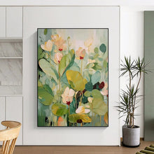 Load image into Gallery viewer, Floral Abstract Painting, Ideal for Botanical - Themed Living Room & Relaxing Bedroom LargeART1872